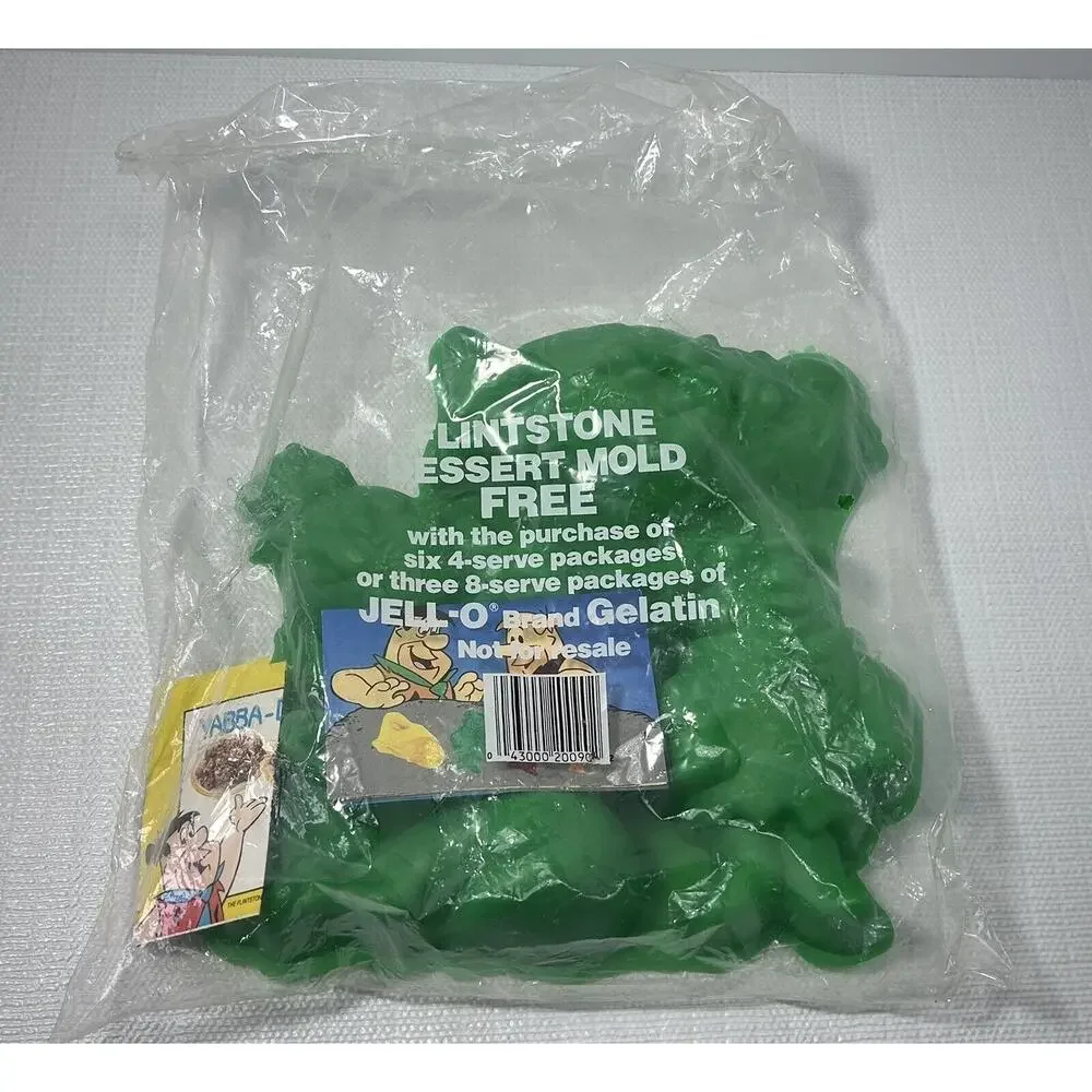 1988 Vintage‎ Flintstone's Dessert Mold Jello - Fred Barney Pebbles Dino JELL-O